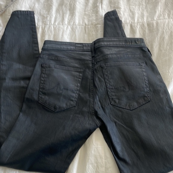 AG the absolute legging waxed black jean size 29 - Picture 5 of 7